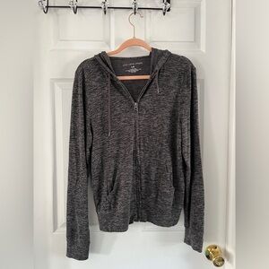 Gray Zip-Up Hoodie